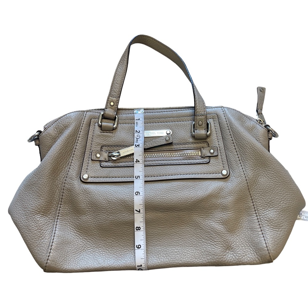 Michael Kors Gray Leather Shoulder Bag/ Satchel - Picture 3 of 14